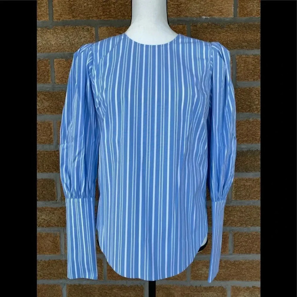 Veronica Beard Clarke Puff Sleeve Blouse size 2 - Picture 9 of 17